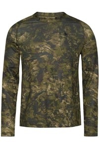2022 Seeland Mens Camo Long Sleeve T-Shirt 1602102 - Invis Green